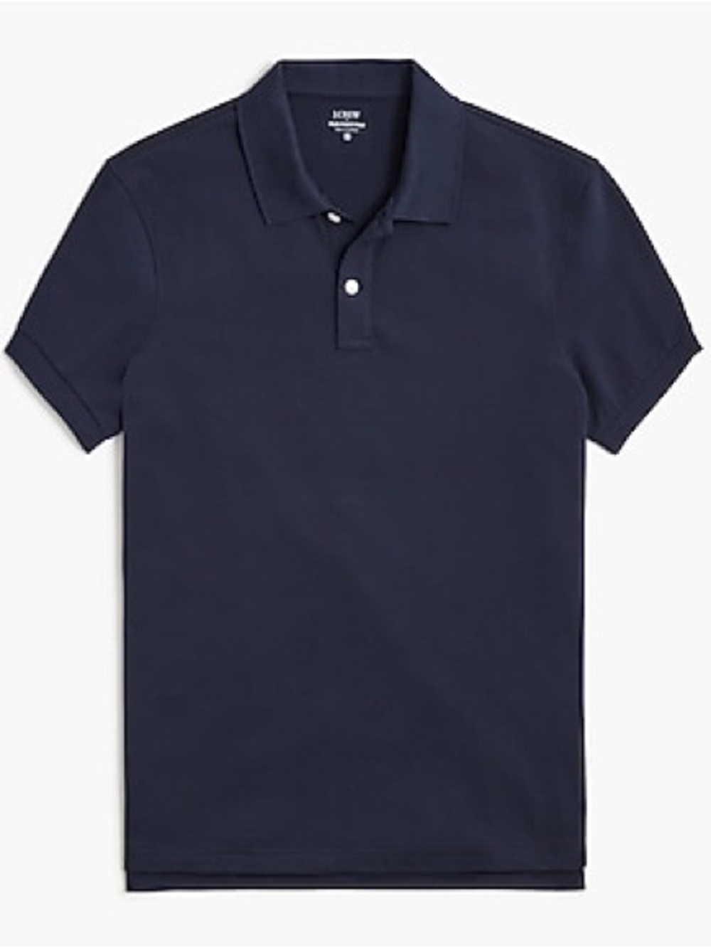 J crew Flex piqué johnny-collar polo shirt